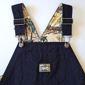 4T Vtg Y2k Dark Navy Blue Little Boy Bib Shortalls The Children's Place TCP
